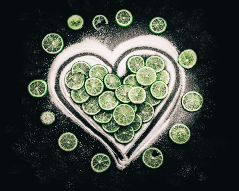 石灰, 绿色的, 心脏, 爱情, 浆果 壁纸 4138x3311 允许