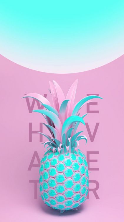 pineapple, azure, purple, fruit, terrestrial plant