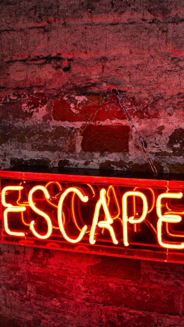 Image red and black love neon light signage