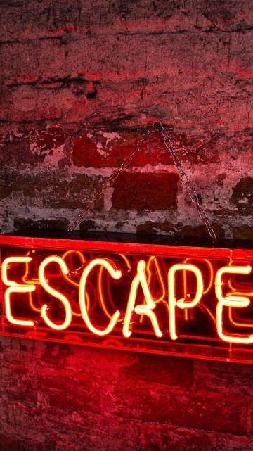 Image red and black love neon light signage