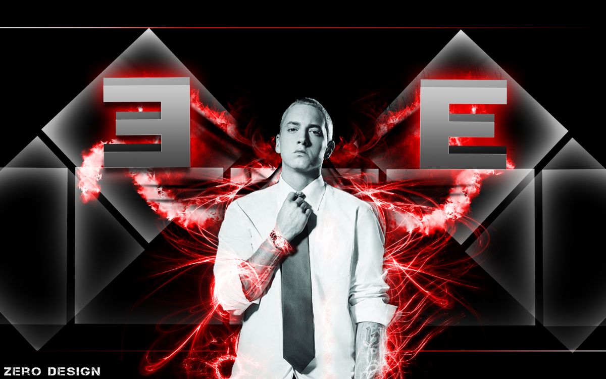 Eminem, Red, Graphisme, Graphique, Illustration. Wallpaper in 2880x1800 Resolution
