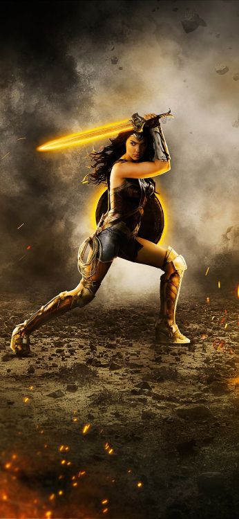 La Mujer Maravilla 1984, la Mujer Maravilla, Superman, dc Comics, Ilustración. Wallpaper in 1080x2340 Resolution