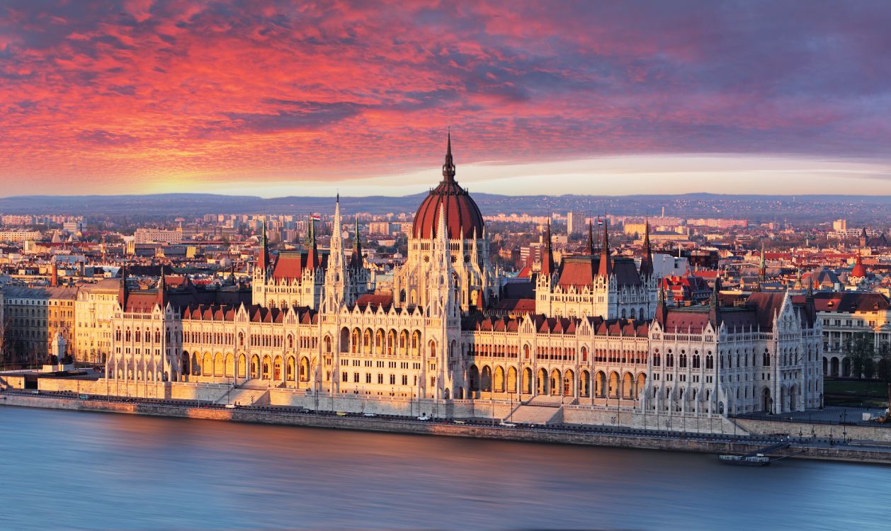 匈牙利议会大厦, 里程碑, 城市, 城市景观, 天际线 壁纸 4441x2647 允许