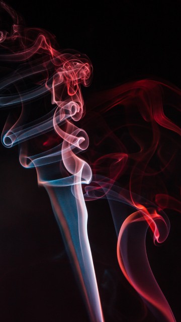Image blue and red smoke illustration