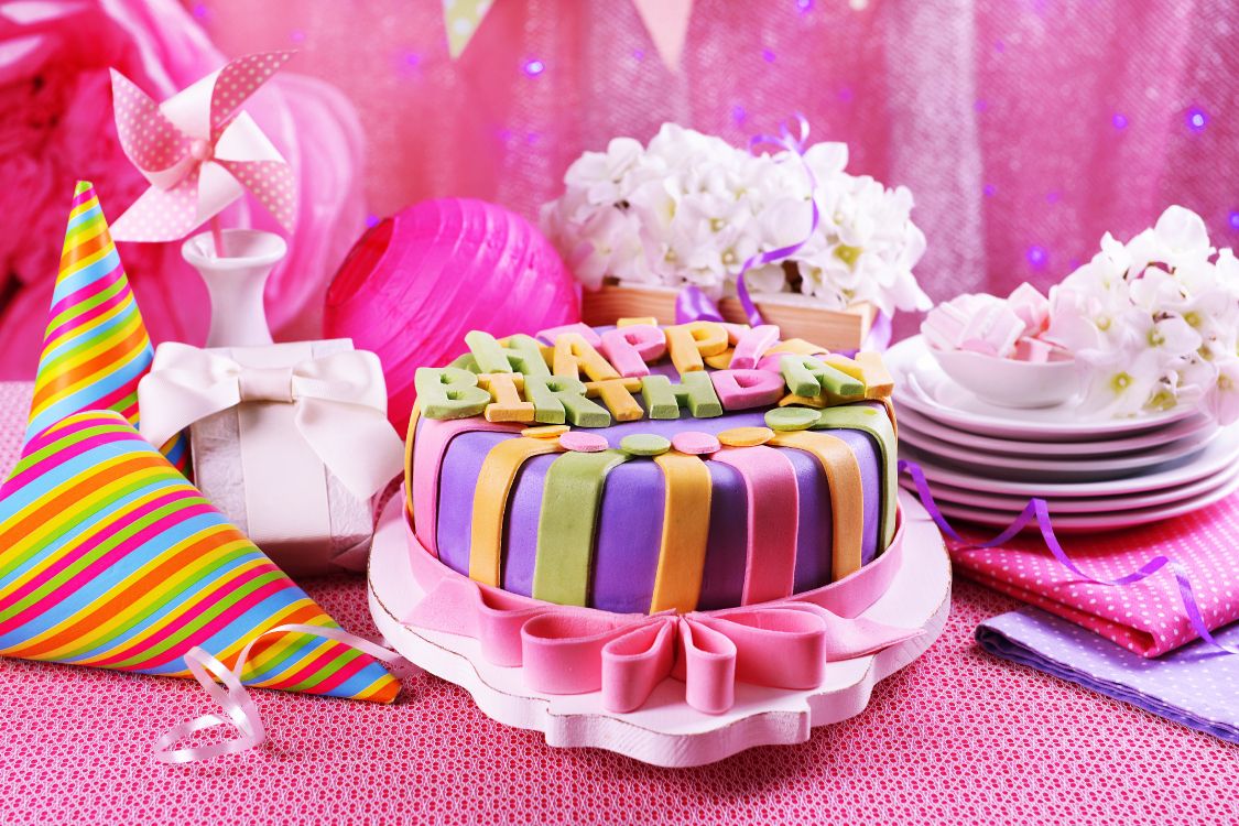 Birthday, Party, Birthday Cake, Food, Sweetness. Wallpaper in 5520x3680 Resolution