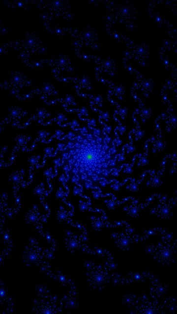 Image blue and white light in black background