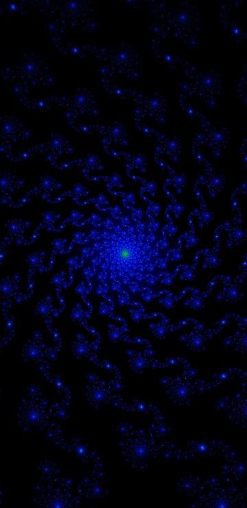 Image blue and white light in black background
