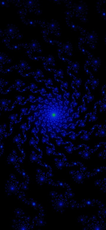 Image blue and white light in black background