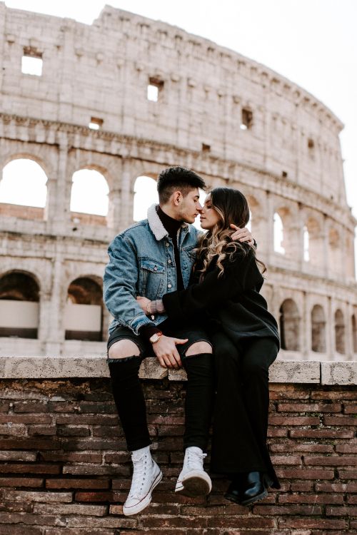 罗马竞技场, 浪漫, 蜜月, 相互作用, 爱情 壁纸 2048x3068 允许
