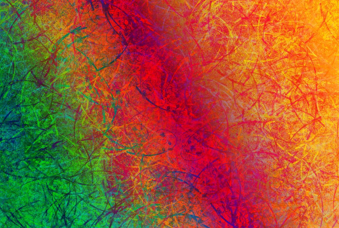 Pintura Abstracta Roja Verde y Azul. Wallpaper in 2560x1728 Resolution