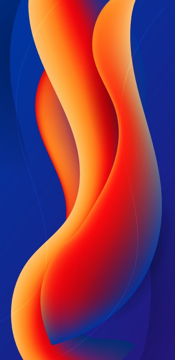 Image art, graphic design, m-027, blue, orange