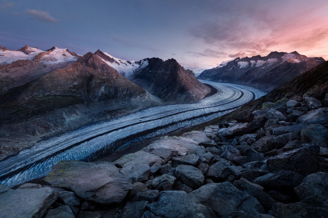 shrinking mountain glaciers, alps, mountain, glacier, landscape