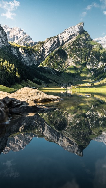 Image seealpsee, appenzell alps, water, cloud, water resources