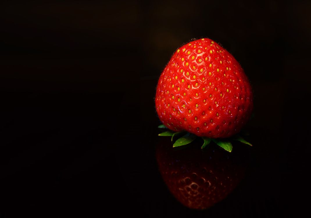 Red Strawberry Fruit in Close up Photography. Wallpaper in 4844x3395 Resolution