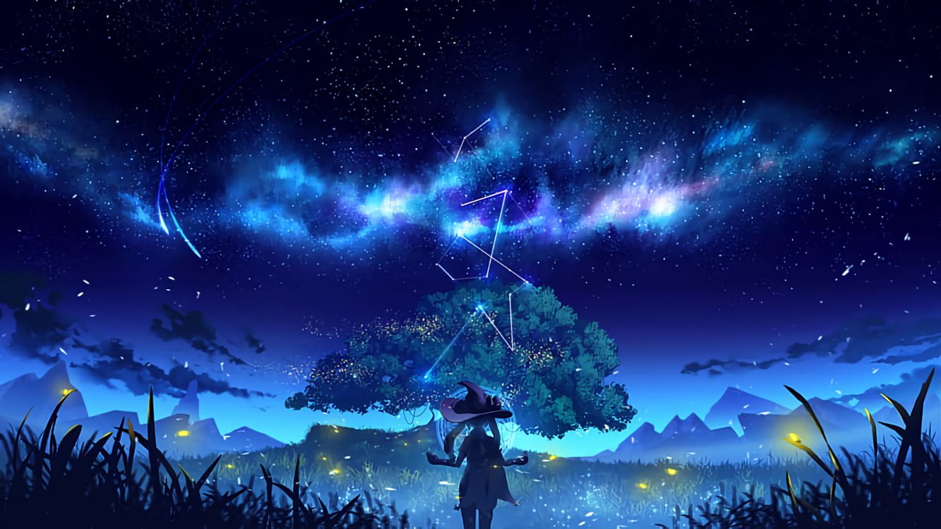 genshin impact, mona, teyvat, starry night chapter, hoyolab