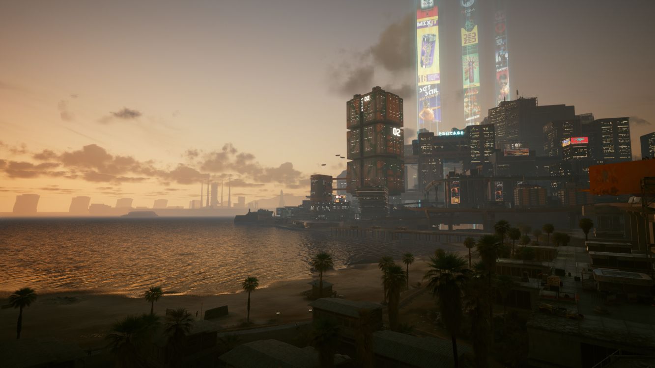 Cyberpunk, Cyberpunk 2077, Cyberpunk 2020, Eau, Corps de L'eau. Wallpaper in 2560x1440 Resolution