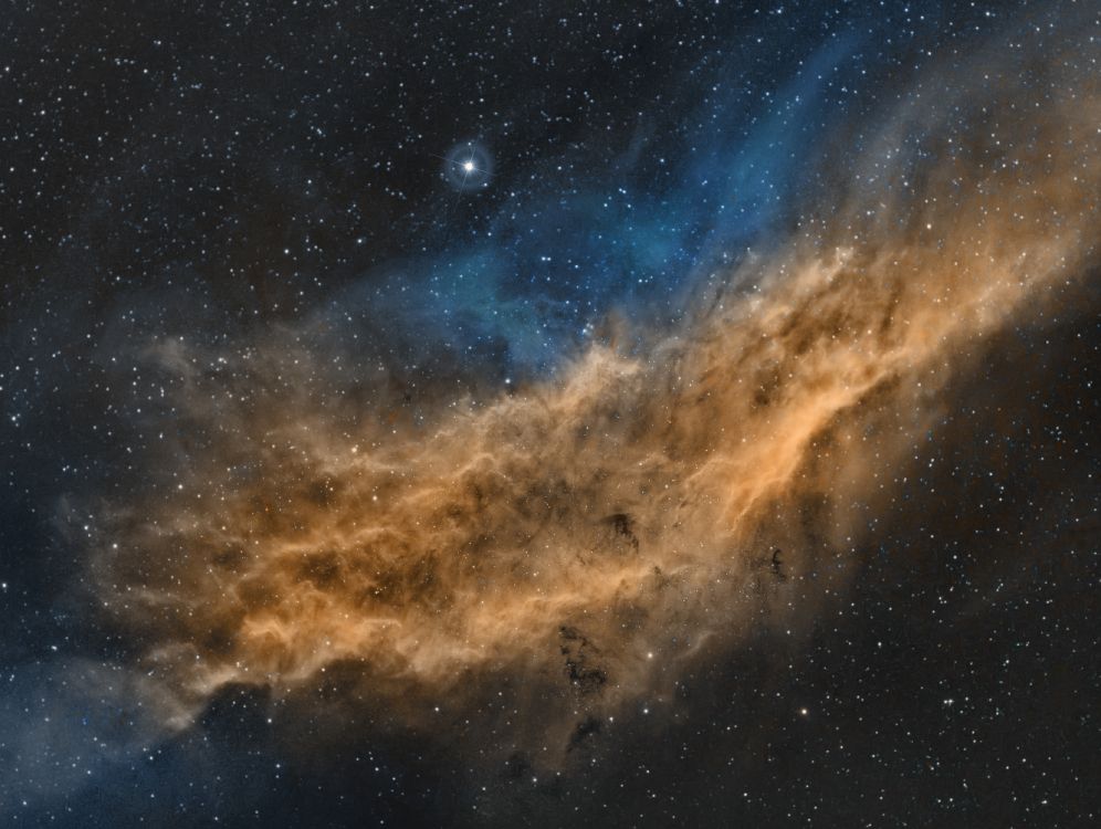 Blau-weißer Sternenhimmel. Wallpaper in 3328x2504 Resolution