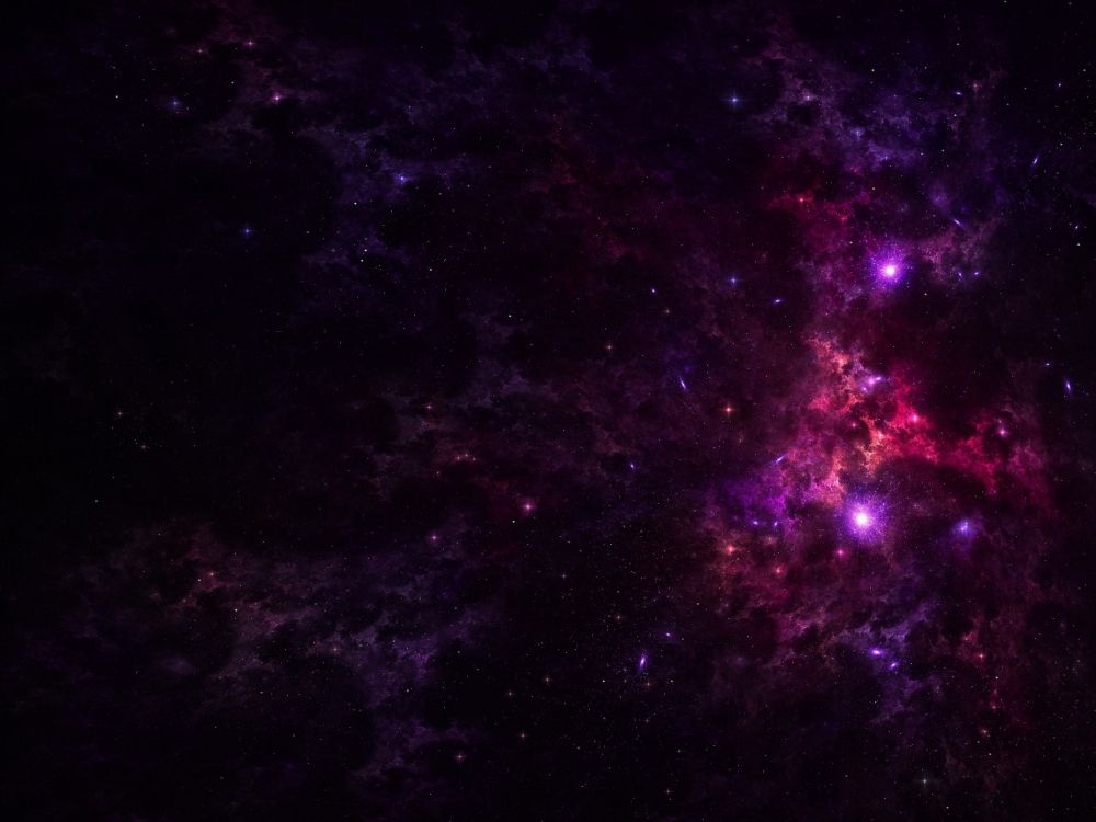 Ilustración de Galaxia Púrpura y Negra. Wallpaper in 2560x1920 Resolution