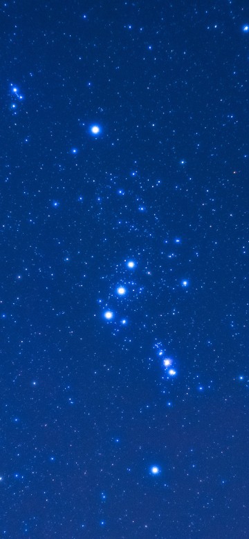 Image blue and white stars in blue sky
