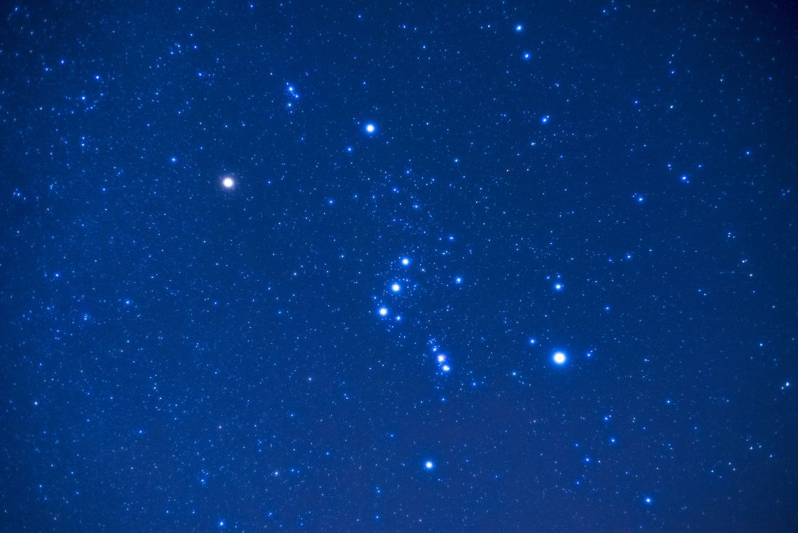 星座, 明星, 天文学, 夜晚的天空, 钴蓝色的 壁纸 6016x4016 允许