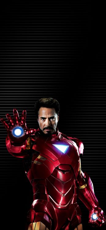 Hombre de Hierro Pixiz, Robert Downey Jr, Iron Man, Tony Stark, Marvel Comics. Wallpaper in 1080x2340 Resolution