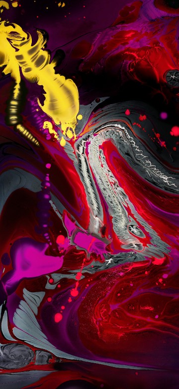 Image ipad, apples, liquid, purple, art paint