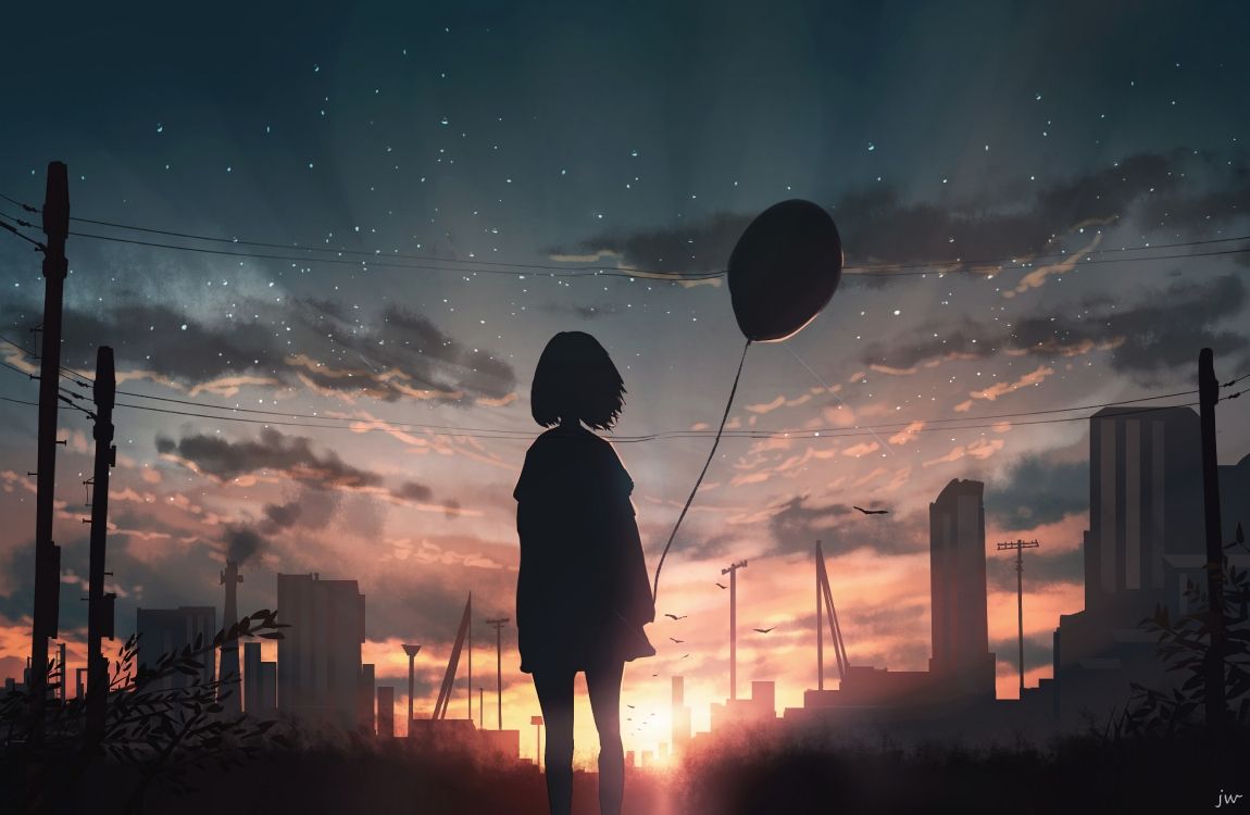 Anime, Kunst, Cloud, Atmosphäre, Afterglow. Wallpaper in 5412x3528 Resolution