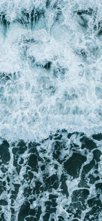 Welle, Wind Welle, Gewässer, Ufer, Ozean. Wallpaper in 1080x2340 Resolution