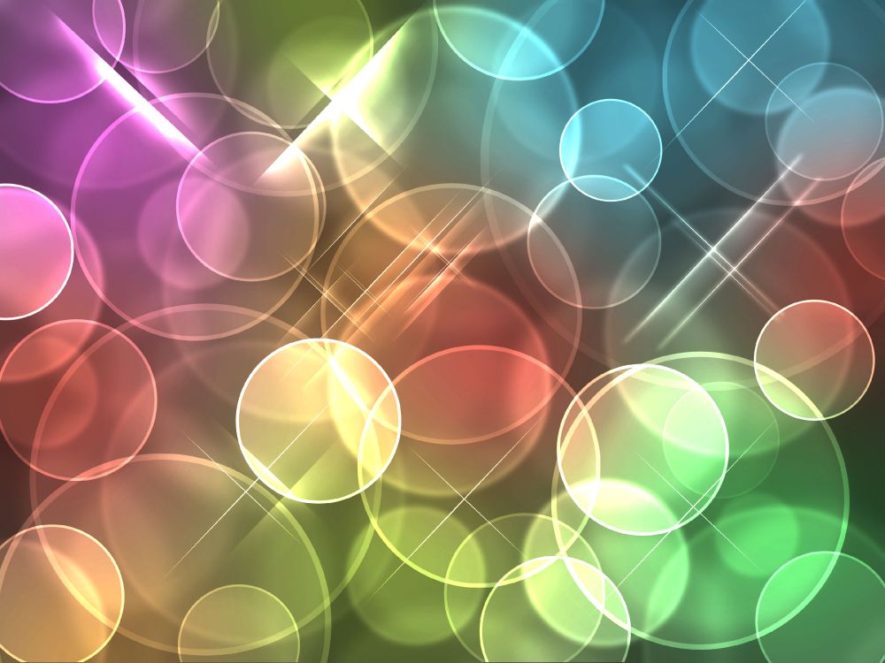 Lila Und Weiße Bokeh-Lichter. Wallpaper in 3200x2400 Resolution