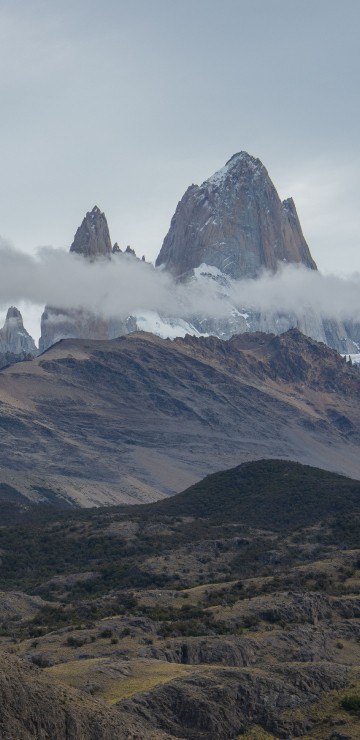 Image mountain range, massif, sky, Cerro Torre, summit