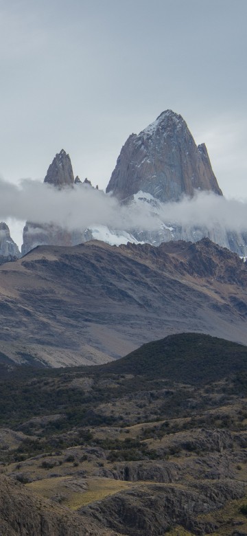 Image mountain range, massif, sky, Cerro Torre, summit