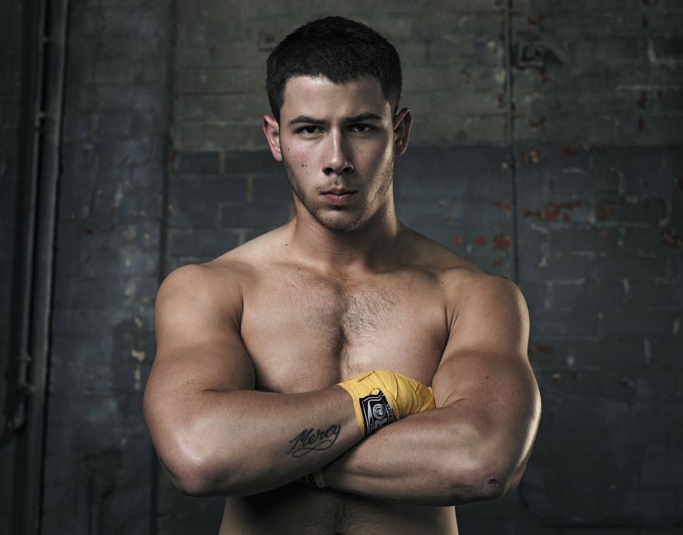 尼克·乔纳斯（Nick Jonas）, Barechested, 肌肉, 手臂, 职业拳击手 壁纸 3000x2347 允许