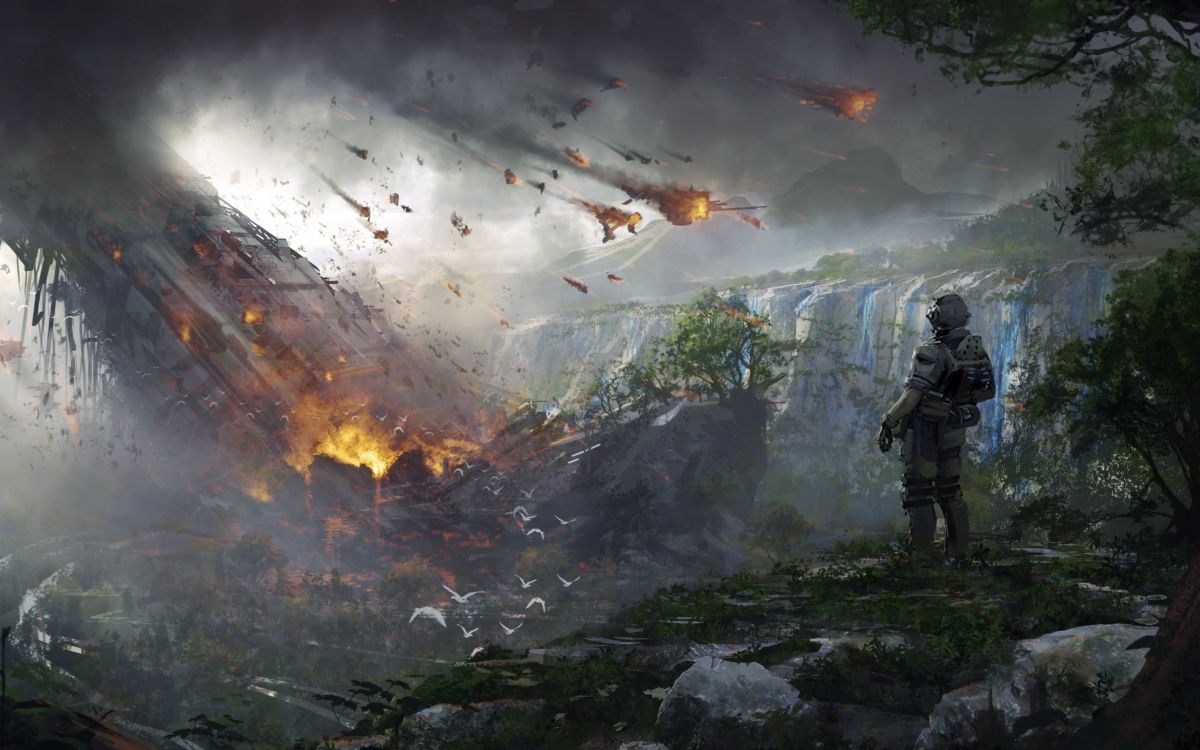 Homme en Veste Noire et Pantalon Noir Debout Sur un Sol Rocheux. Wallpaper in 2560x1600 Resolution