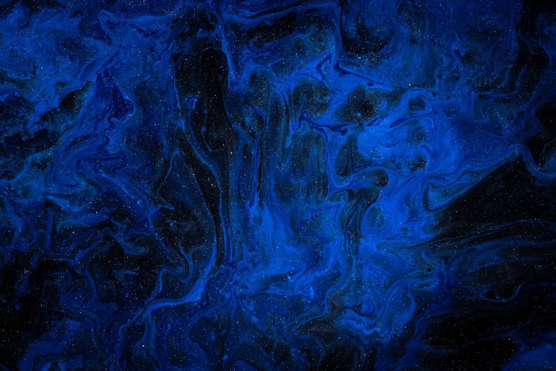 Peinture Abstraite Bleue et Blanche. Wallpaper in 6000x4000 Resolution