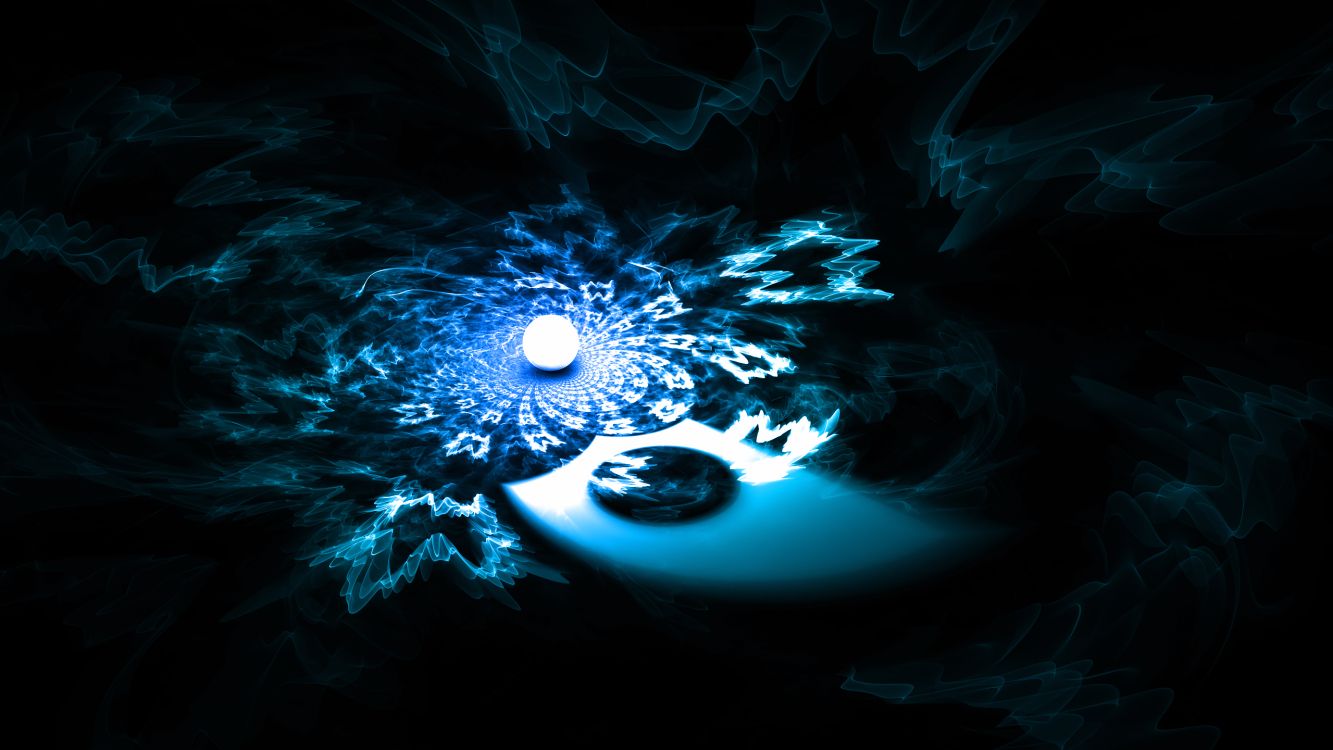 分形技术, 液体, Azure, 水上, 艺术 壁纸 2560x1440 允许