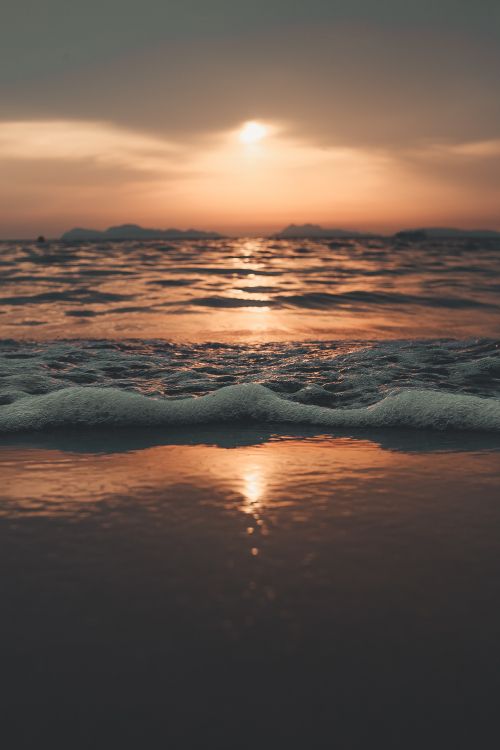 Mar, Agua, Puesta, Oceano, Reflexión. Wallpaper in 3213x4819 Resolution