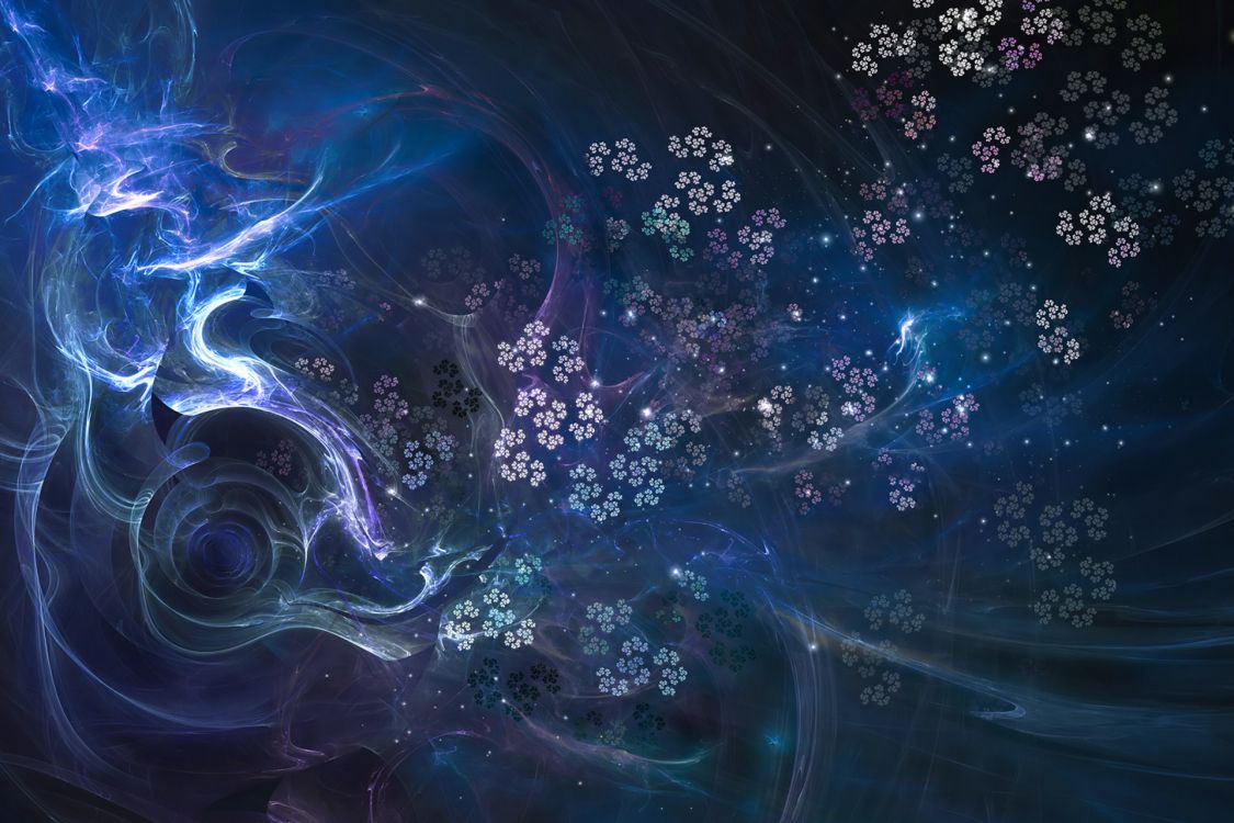 Peinture Abstraite Bleue et Blanche. Wallpaper in 1920x1280 Resolution