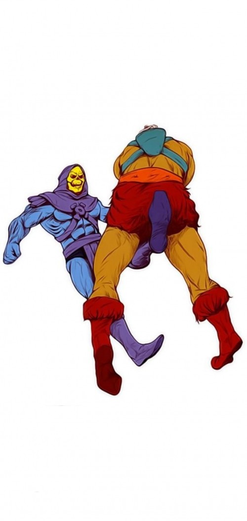 Image funny he man y skeletor, he-man, skeletor, superhero, cartoon