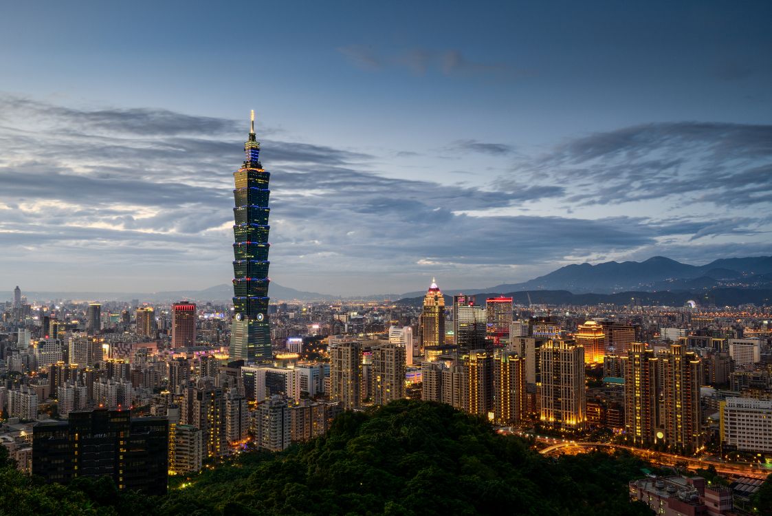 台北101, 城市景观, 城市, 大都会, 天际线 壁纸 7024x4688 允许