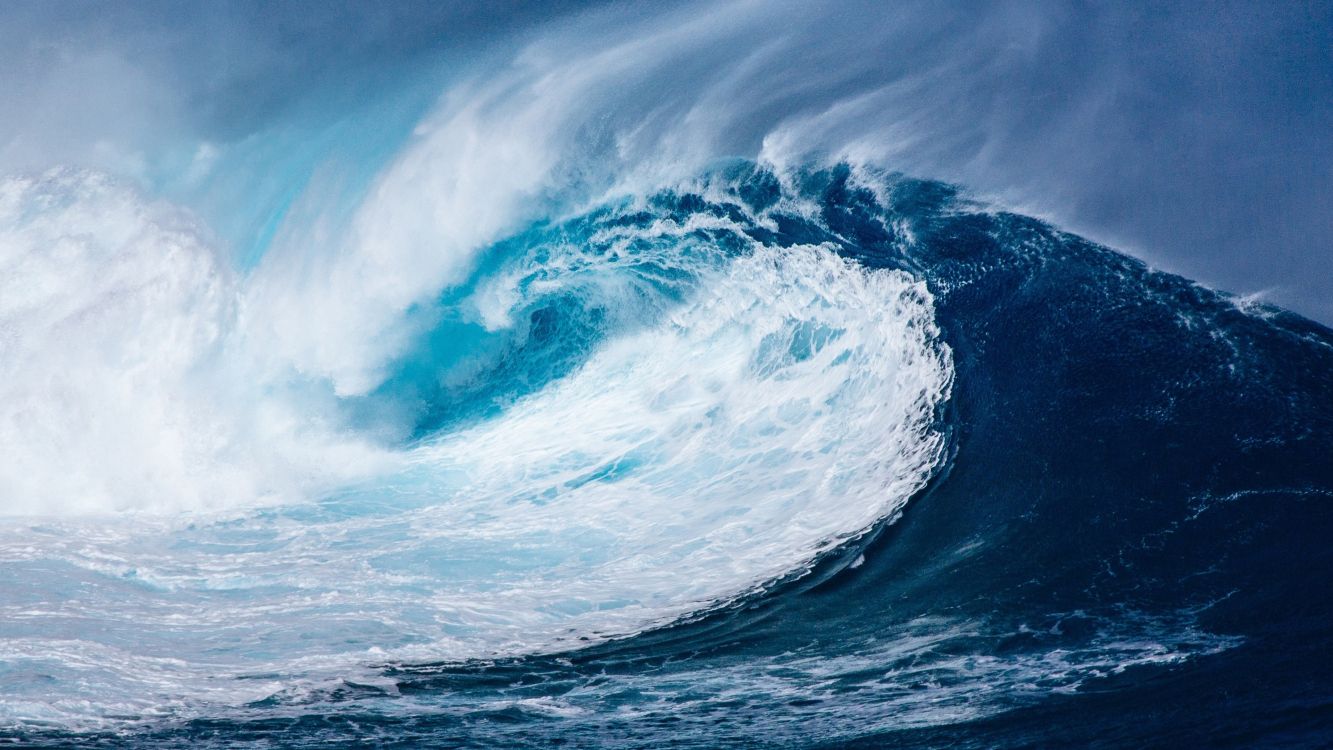 ocean, wind wave, pacific ocean, earth, wave