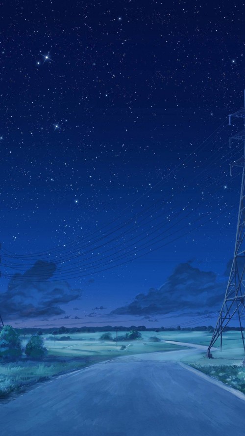 Image anime, star, water, atmosphere, cloud