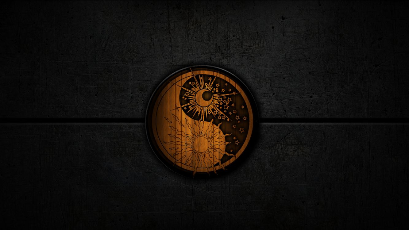 Horloge Murale Ronde en or à 10 00. Wallpaper in 3840x2160 Resolution