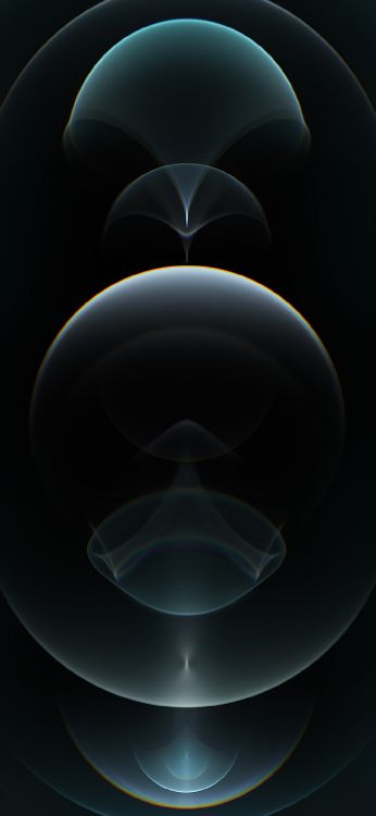 Äpfeln, Ios, Pazifikblau, Raum, Kreis. Wallpaper in 1080x2340 Resolution