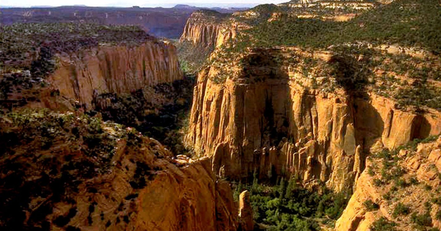 national monument, formation, escarpment, canyon, rock