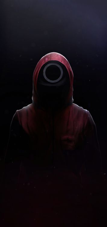 Tintenfisch-Spiel, Netflix, Ärmel, Astronomisches Objekt, Astronaut. Wallpaper in 1080x2280 Resolution