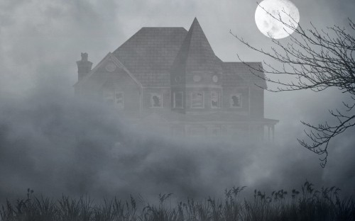 Image fog house, fantasy, house, fog, building