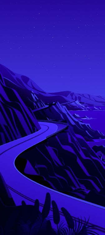 Ios, IOS 14, Manzana, Capucha, Azul. Wallpaper in 1080x2400 Resolution