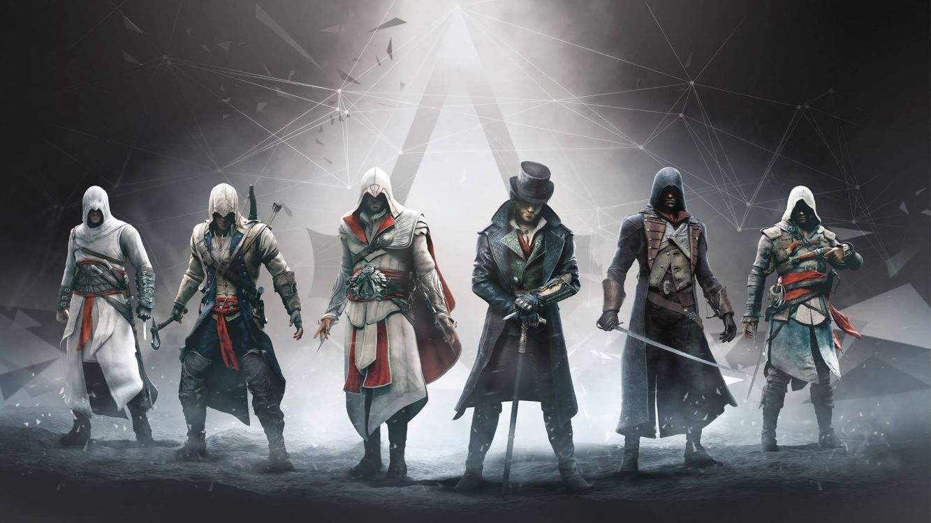 Assassins Creed Syndicate, Assassins Creed Unity, Assassins Creed, Ezio Auditore, Action-Figur. Wallpaper in 2048x1152 Resolution
