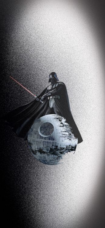 Darth Vader, Star Wars, Apple, Art, de Teintes et de Nuances. Wallpaper in 1080x2337 Resolution