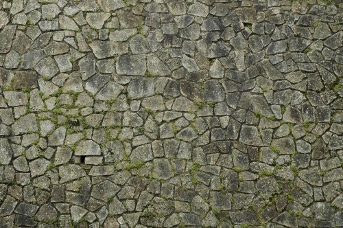 Image gray and black brick wall